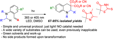 Graphical abstract: Photoinduced [1,5]-hydride shift triggered cyclization