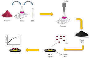 Graphical abstract: Improved the CO2 adsorption performance in cobalt oxide nanoparticles in the presence of DES