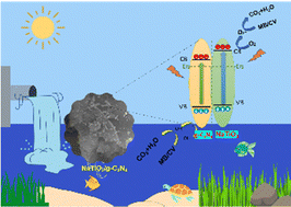 Graphical abstract: A visible light-driven NaTiO3/g-C3N4 heterojunction photocatalyst for ultra-fast organic dye degradation