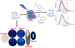 Graphical abstract: Sensing nitrophenols and luminescent ink applications of sulfur quantum dots