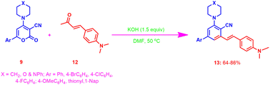 Graphical abstract: Transition-metal-free synthesis and photophysical studies of highly functionalized (E)-stilbenes