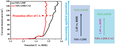Graphical abstract: Promotion effect of intercalated citrate anion on the reconstruction of NiFe LDH for oxygen evolution reaction