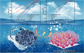 Graphical abstract: In situ-engineered coral-like multiphase NC@NiCoCu–N/NCF nanoarrays for enhanced hydrogen evolution reaction