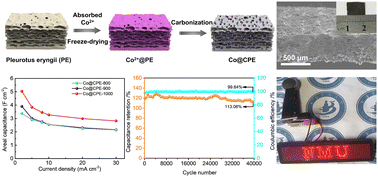 Graphical abstract: Monolithic porous carbon membrane-based hybrid electrodes with ultrahigh mass loading carbon-encapsulated Co nanoparticles for high-performance supercapacitors