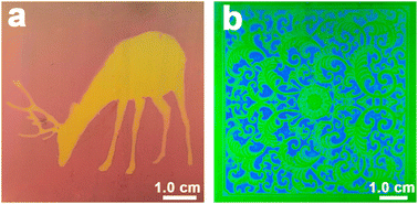 Graphical abstract: Structural coloured epoxy resin patterns prepared using thermochromic epoxy liquid crystal mixtures