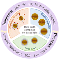 Graphical abstract: The development of rare-earth combined Fe-based magnetic nanocomposites for use in biological theranostics