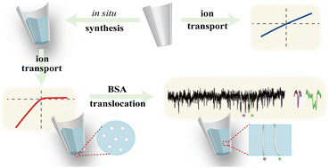 Graphical abstract: Ion transport based structural description for in situ synthesized SBA-15 nanochannels in a sub-micropipette