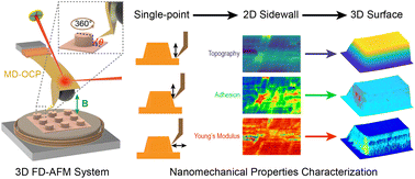 Graphical abstract: A 3D surface nanomechanical property mapping method with a magnetic-drive orthogonal cantilever probe