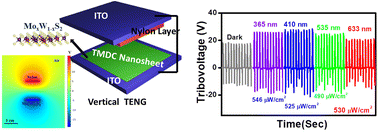 Graphical abstract: TMDC ternary alloy–based triboelectric nanogenerators with giant photo-induced enhancement