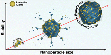 Graphical abstract: Tuning the chemical composition of binary alloy nanoparticles to prevent their dissolution