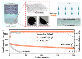 Graphical abstract: Scalable fabrication of ultra-fine lithiophilic nanoparticles encapsulated in soft buffered hosts for long-life anode-free Li2S-based cells