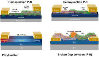 Graphical abstract: Contemporary innovations in two-dimensional transition metal dichalcogenide-based P–N junctions for optoelectronics