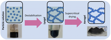 Graphical abstract: Magnetic aerogels from FePt and CoPt3 directly from organic solution