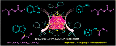 Graphical abstract: A thiolated copper-hydride nanocluster with chloride bridging as a catalyst for carbonylative C–N coupling of aryl amines under mild conditions: a combined experimental and theoretical study