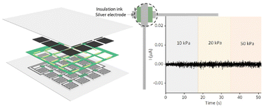 Graphical abstract: Fully printed minimum port flexible interdigital electrode sensor arrays