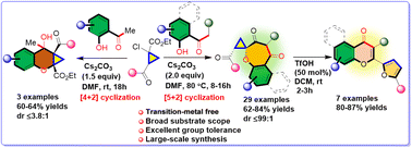 Graphical abstract: Base-promoted cyclization of ortho-hydroxyacetophenones with in situ generated cyclopropenes: diastereoselective access to spirobenzo[b]oxepines and related precursors