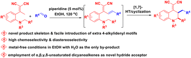 Graphical abstract: Chemoselective and diastereoselective construction of 4-alkylidene-tetrahydroquinoline via a redox-neutral vinylogous cascade [1,7]-hydride transfer/6-endo-trig cyclization strategy