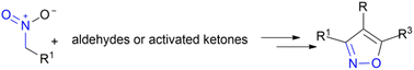 Graphical abstract: Primary nitro compounds: progress in the synthesis of isoxazoles by condensation with aldehydes or activated ketones