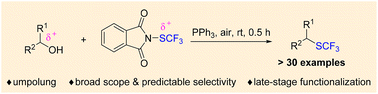 Graphical abstract: Umpolung trifluoromethylthiolation of alcohols