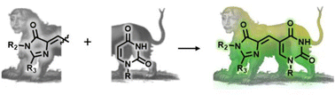 Graphical abstract: Chimeric GFP–uracil based molecular rotor fluorophores