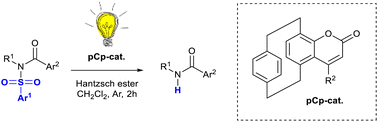 Graphical abstract: [2.2]Paracyclophane-based coumarins: effective organo-photocatalysts for light-induced desulfonylation processes