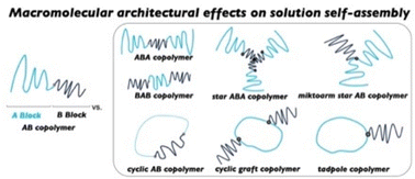 Graphical abstract: Macromolecular architectural effects on solution self-assembly of amphiphilic AB-type block copolymers