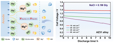 Graphical abstract: An eco-friendly electrolyte additive for high-power primary aqueous Mg–air batteries