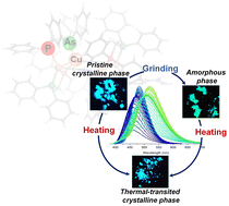 Graphical abstract: Phase dependence and mechanical and thermal ductility of the luminescence properties of tetranuclear Cu(i) metallacycle assemblies stabilized by ditopic organo-pnictogen (P,As) ligands