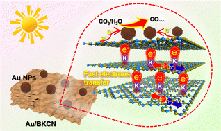 Graphical abstract: Boosting charge transfer in Au-decorated B/K co-doped CN nanosheets towards enhanced photocatalytic CO2 reduction