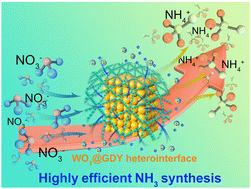 Graphical abstract: Controllable growth of WO3@GDY heterointerface for efficient NH3 synthesis
