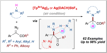 Graphical abstract: Ligand-enabled silver-catalyzed carbene insertion into the N–H bond of aliphatic and electron-rich aromatic amines