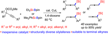 Graphical abstract: Copper-catalyzed silylation of propargyl carbonates: a general entry to allenylsilanes