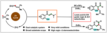 Graphical abstract: Stereoselective synthesis of 1,3- and 1,4-dicarbonyl-alkenes from cyclopropenes in a catalytic zinc system
