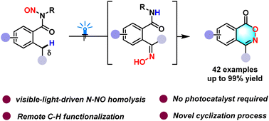 Graphical abstract: A Barton nitrite ester-type remote functionalization and cyclization of N-nitrosobenzamides