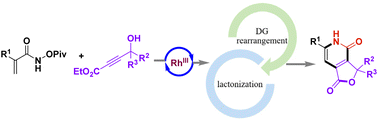 Graphical abstract: An unusual four-step cascade reaction for accessing furo[3,4-c]pyridine-1,4-diones via rhodium catalysis