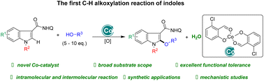 Graphical abstract: Rapid modular synthesis of indole ethers via dehydrogenative cross-coupling reaction of indoles and alcohols