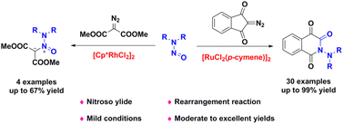 Graphical abstract: Transition-metal catalyzed reactions of diazo compounds and N,N-dialkylnitrosoamines