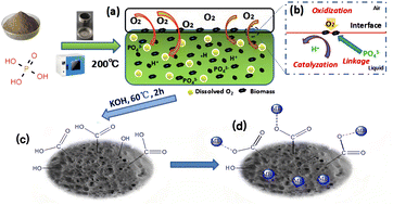 Graphical abstract: Modification of biochar by phosphoric acid via wet pyrolysis and using it for adsorption of methylene blue