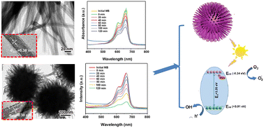 Graphical abstract: Study on the photocatalytic properties differences between the 1-D and 3-D W18O49 particles