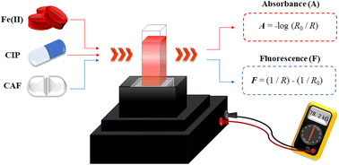 Graphical abstract: Modular 3D-printed fluorometer/photometer for determination of iron(ii), caffeine, and ciprofloxacin in pharmaceutical samples