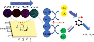 Graphical abstract: Preparation, performance and mechanism of metal oxide modified catalytic ceramic membranes for wastewater treatment