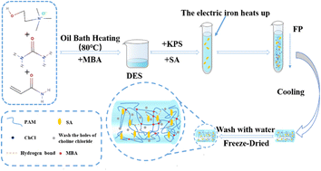Graphical abstract: Preparation of SA/P(U-AM-ChCl) composite hydrogels by frontal polymerization and its performance study