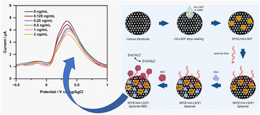 Graphical abstract: Electrochemical investigation of hydroxyapatite–lanthanum strontium cobalt ferrite composites (HA–LSCF) for SARS-CoV-2 aptasensors