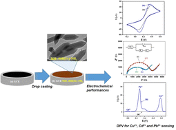 Graphical abstract: MIL-88B(Fe)-NH2: an amine-functionalized metal–organic framework for application in a sensitive electrochemical sensor for Cd2+, Pb2+, and Cu2+ ion detection