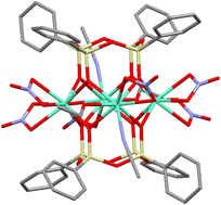 Graphical abstract: Tetranuclear lanthanide-based silsesquioxanes: towards a combination of a slow relaxation of the magnetization and a luminescent thermometry