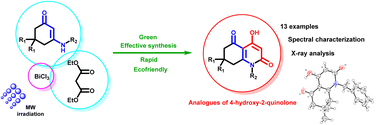 Graphical abstract: BiCl3-catalyzed green synthesis of 4-hydroxy-2-quinolone analogues under microwave irradiation