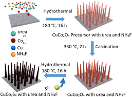 Graphical abstract: Effect of urea and ammonium fluoride ratio on CuCo2S4/NF as a highly efficient HER catalyst