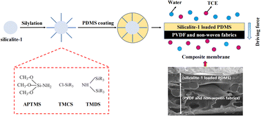Graphical abstract: Surface-modified silicalite-1-filled PDMS membranes for pervaporation dehydration of trichloroethylene