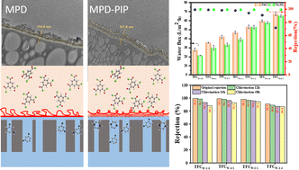 Graphical abstract: An economical and simple method for preparing highly permeable and chlorine-resistant reverse osmosis membranes with potential commercial applications