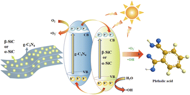 Graphical abstract: Acid protonation promoted different crystal phase structure silicon carbide-based carbon nitride composites to enhance the photocatalytic degradation of dye wastewater